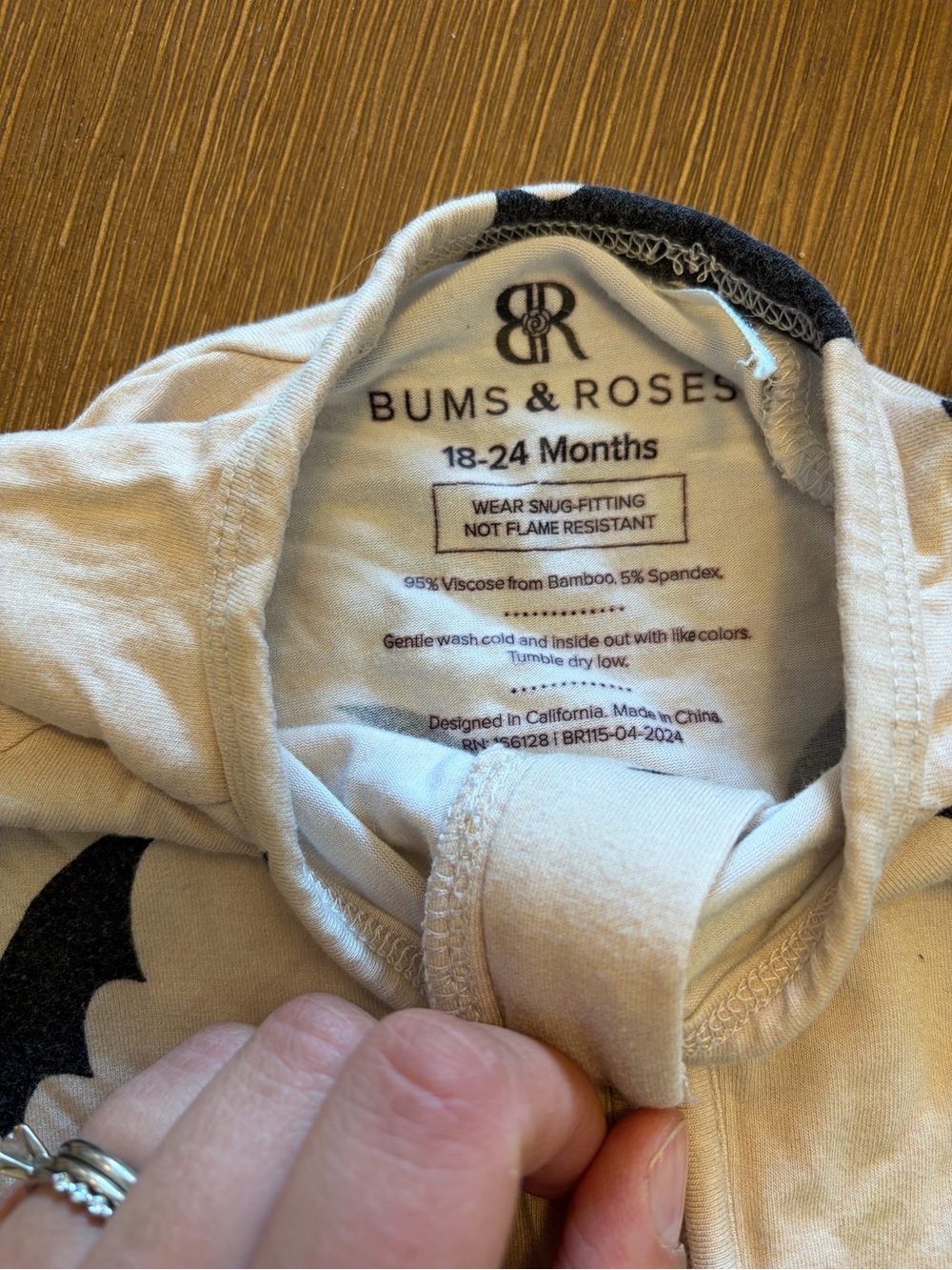 Bums & Roses Bats Convertible Romper - Picture 2 of 4